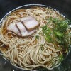 東京風しょうゆラーメンに博多ラーメン用の細麺を使ってみた