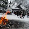 猿賀神社に初詣2022♪大雪の参道と正月料理