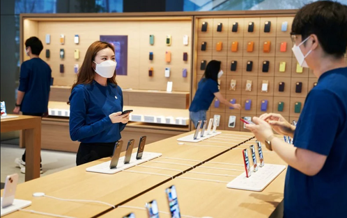 Nuevas imágenes de la espectacular Apple Myeongdong en Corea del Sur