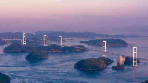 思いっきり深呼吸がしたくなる　しまなみ海道の朝焼けグラデーションが爽快美麗の大絶景