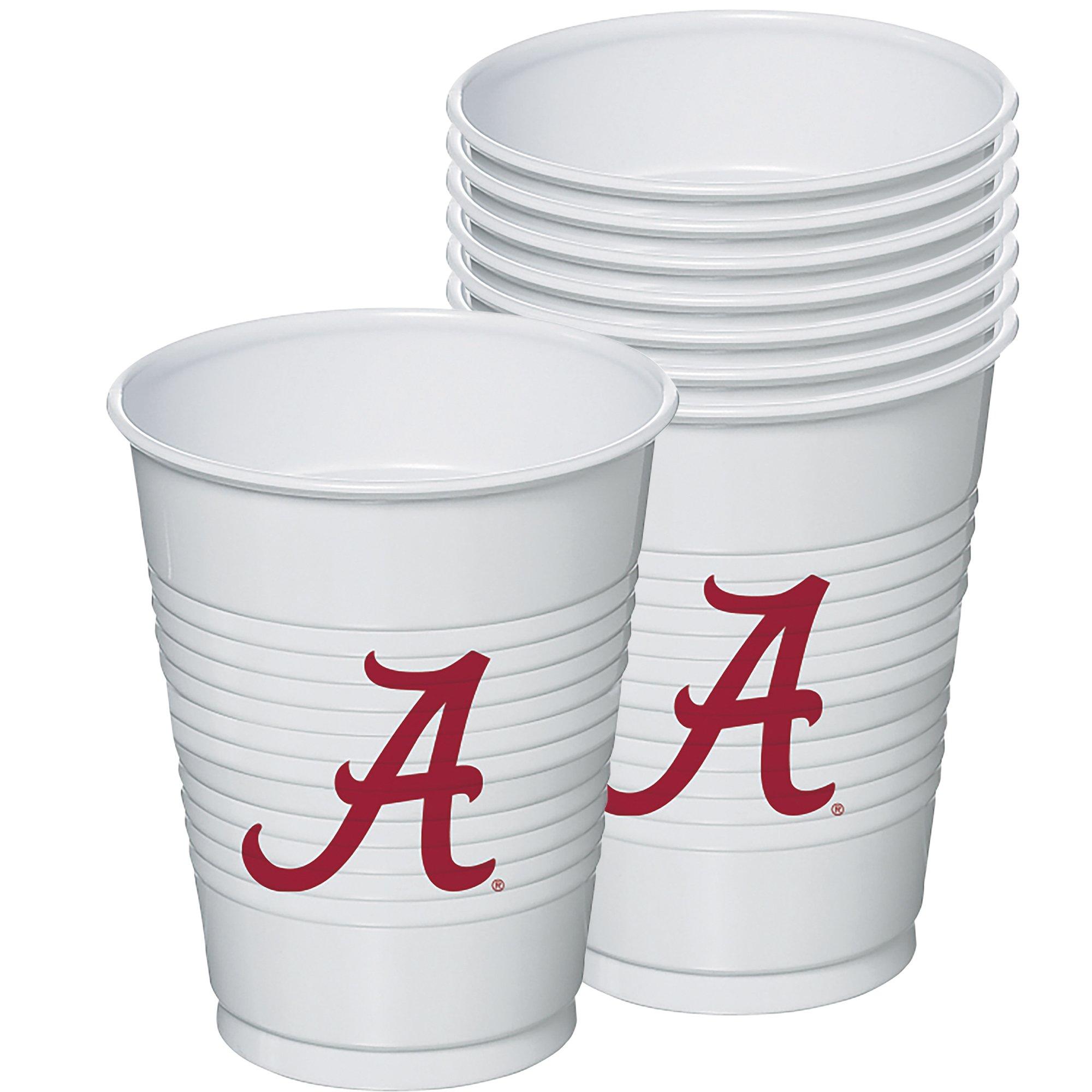 Alabama Crimson Tide Plastic Cups, 8ct