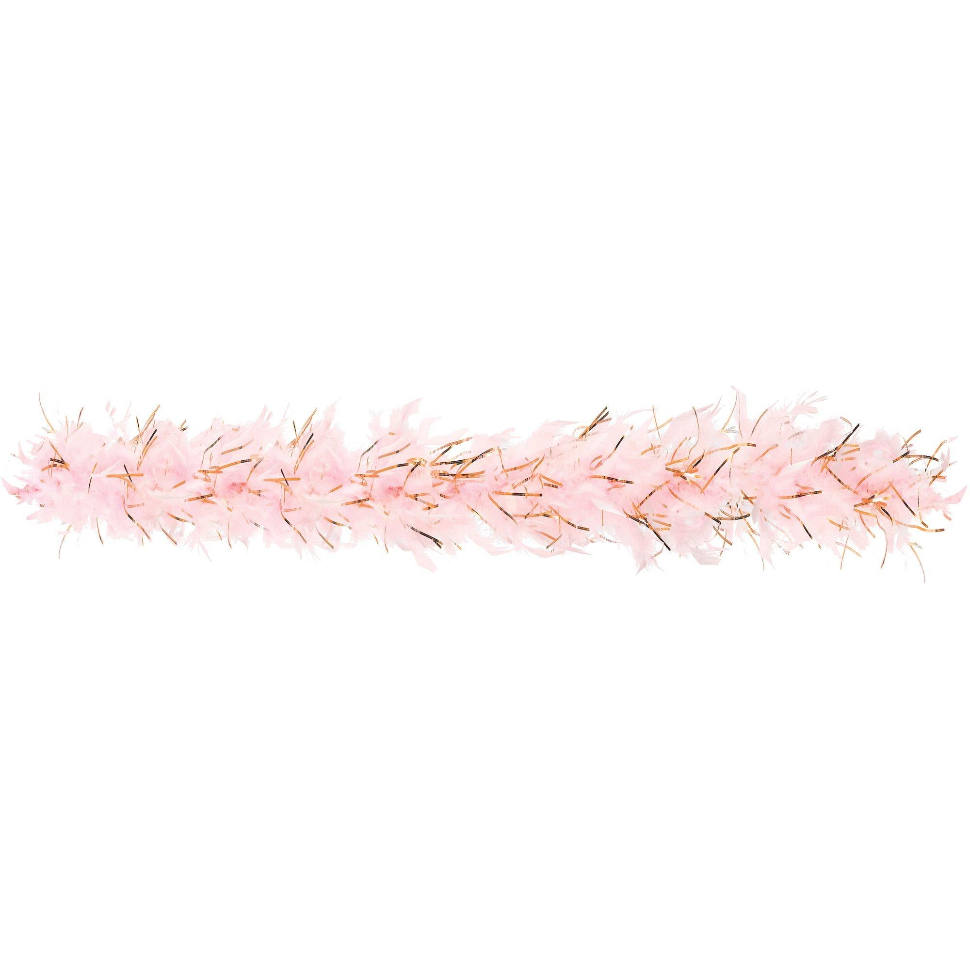 Blush & Rose Gold Feather Boa