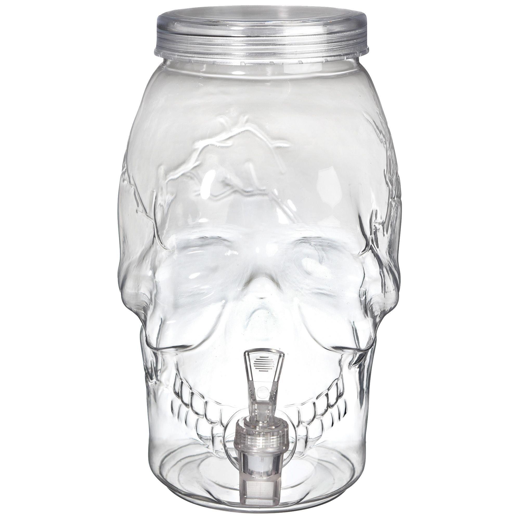 Skull Plastic Drink Dispenser, 1gal