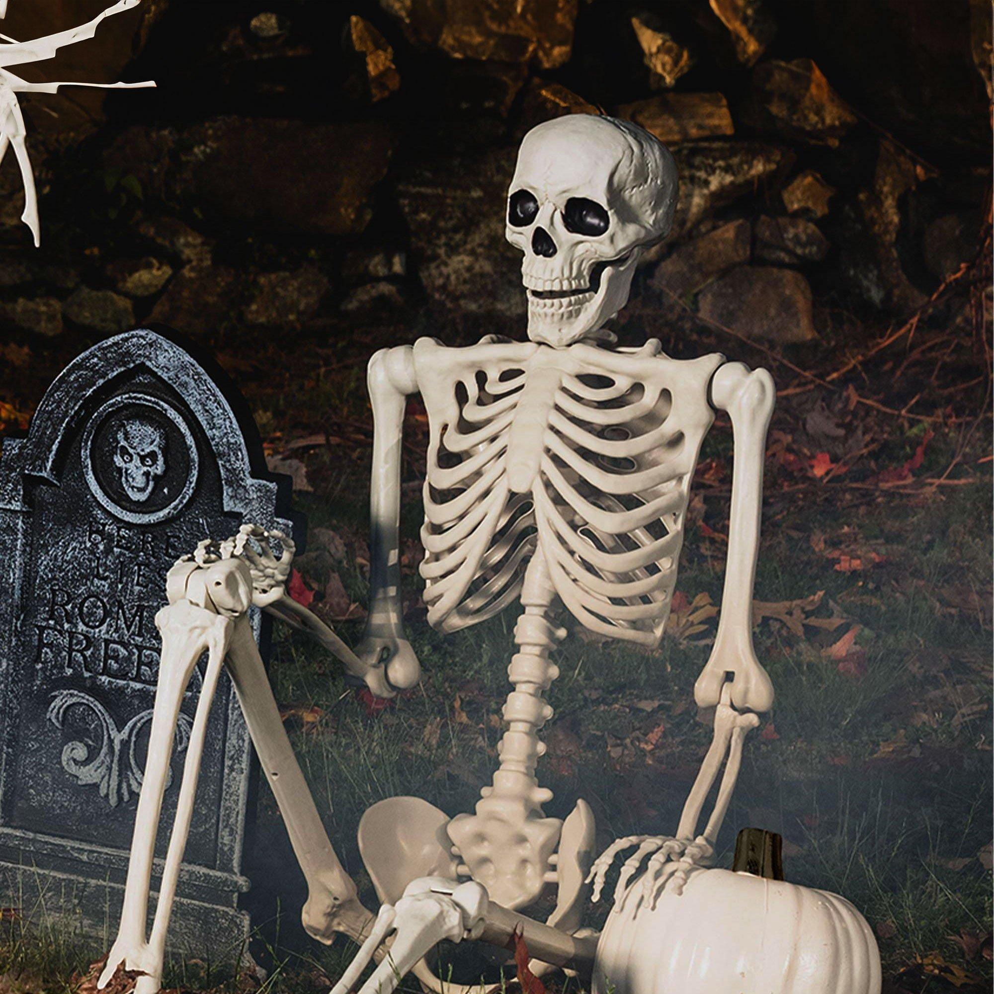 Life-Size Poseable Skeleton, 5ft - Halloween Decoration