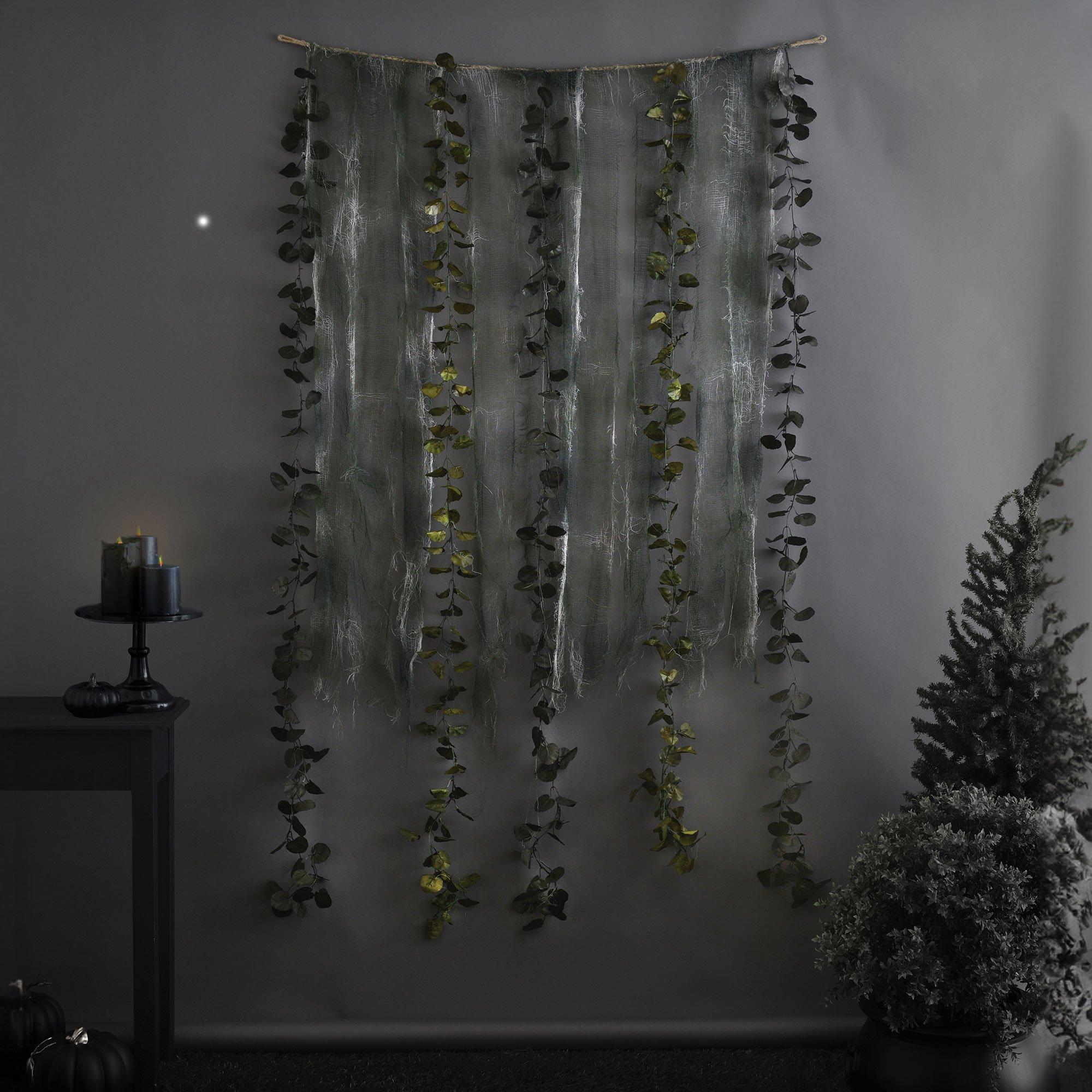 Mutated Forest Vine & Gauze Hanging Backdrop, 5ft x 6ft