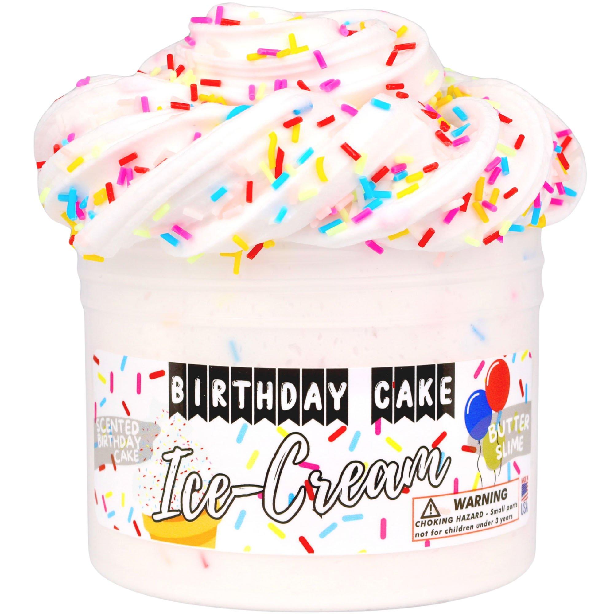 Birthday Cake Ice Cream Slime