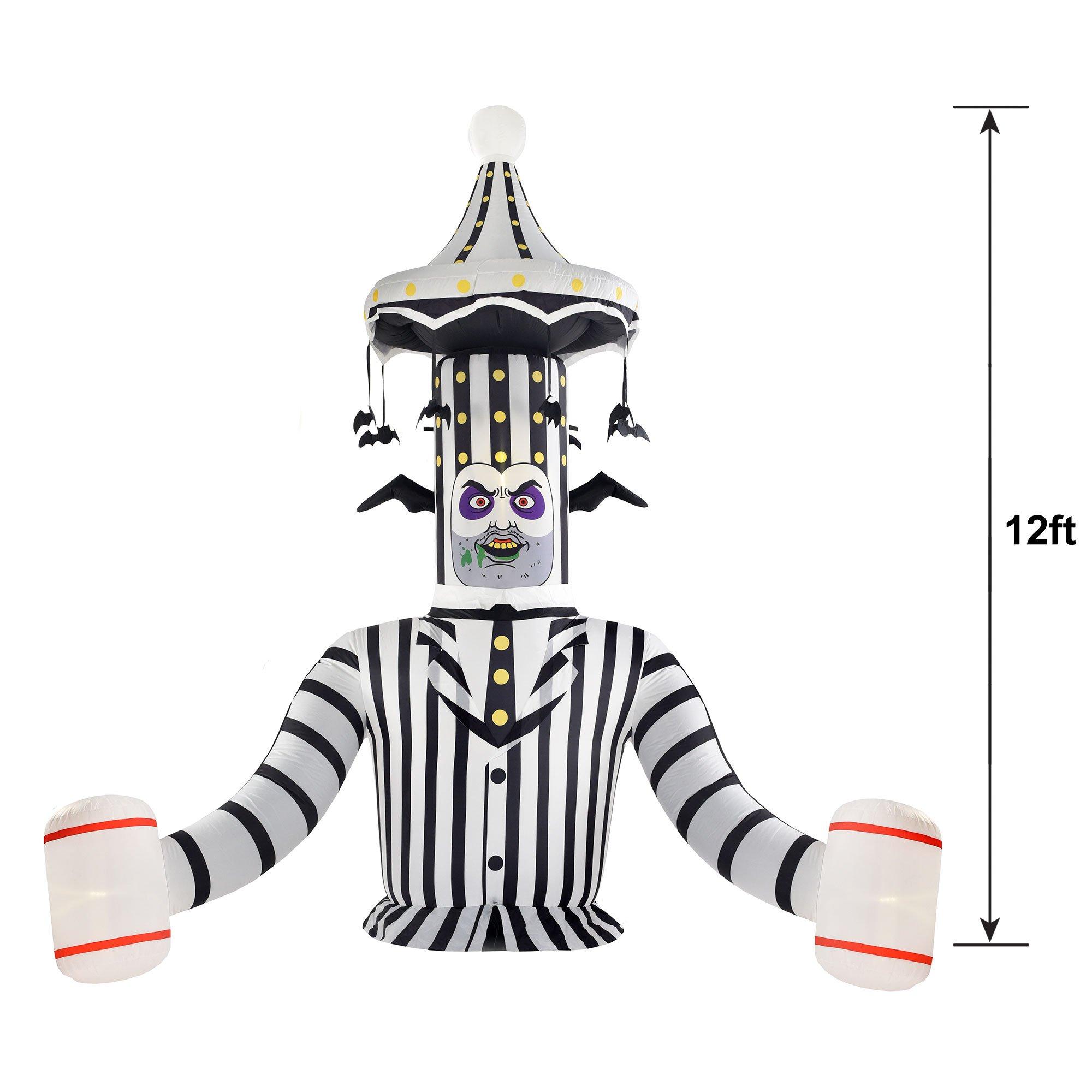 Inflatable Beetlejuice Carousel Ground Breaker, 12ft - Halloween Decoration