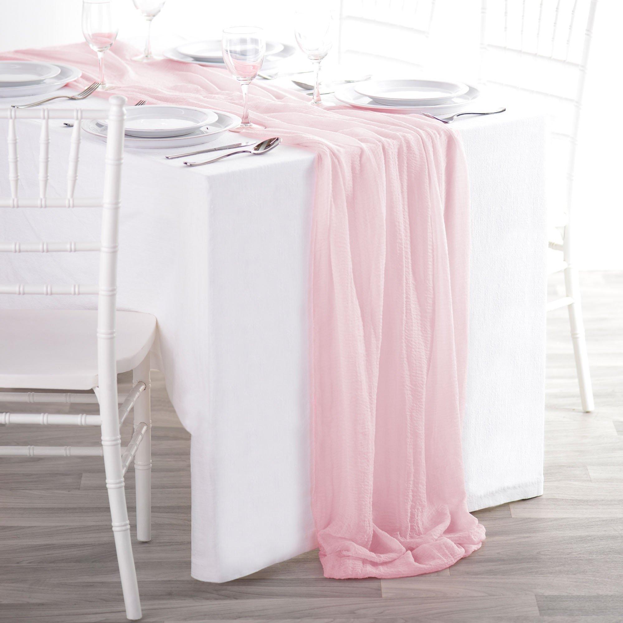 Gauze Fabric Table Runner, 10ft