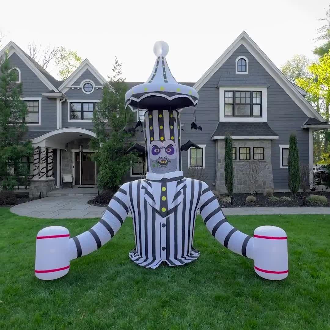 Inflatable Beetlejuice Carousel Ground Breaker, 12ft - Halloween Decoration