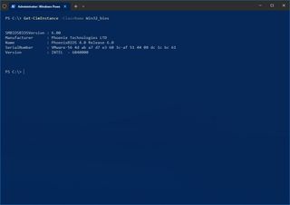 PowerShell PC model and serial number