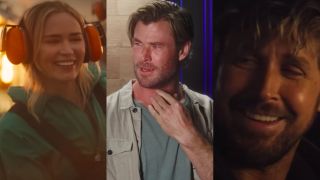 Emily Blunt, Chris Hemsworth, and Ryan Gosling