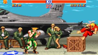 Guile and Ken in Street Fighter II