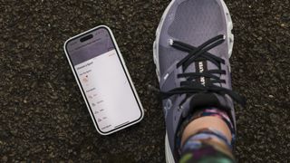 The Strava app open on an iPhone 15 Pro