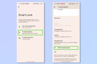 The third step to using Smart Lock on Android