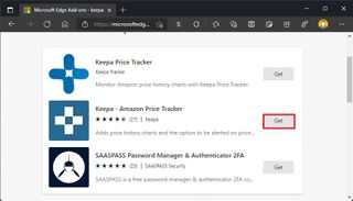 Keepa for Microsoft Edge