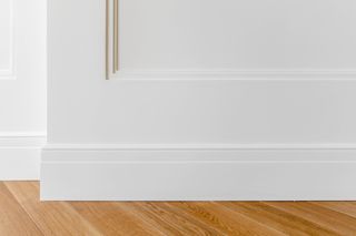 White baseboards