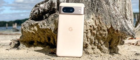 Google Pixel 8 shown held in hand