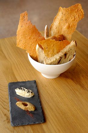 Hay-smoked bread basket