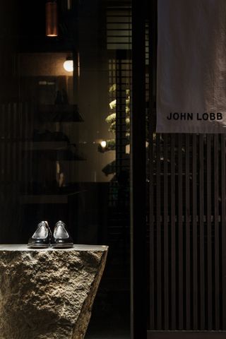 Interior of John Lobb store in Kyoto Japan