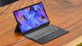 The Lenovo IdeaPad Duet 5 on a table