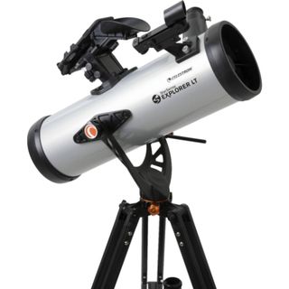 Celestron StarSense Explorer LT 114AZ on a white background.