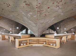 The Cantabrian Maritime Museum Restaurant interior