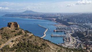 Overlook over Oran with the Santa Cruz castle in the foreground Oran, Algeri