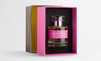 A bottle of Paul Schütze's new fragrance, Cuadra