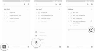 Google Keep audio notes