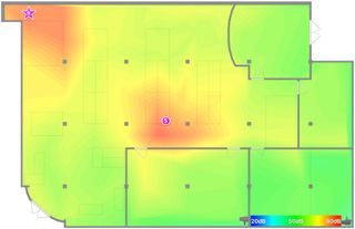 Netgear Orbi RBK50 review: Heat map