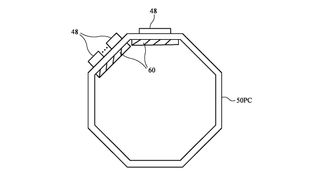 Apple Ring device patent image showing a &#039;ring-shaped device&#039; in black ink on white paper