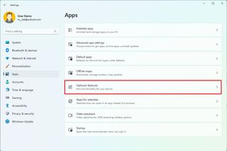 Windows 11 Optional Features