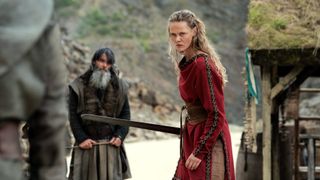 Frida Gustavsson as Freydis Eriksdotter in episode 307 of Vikings Valhalla