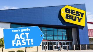 Best Buy storefront with a Tom's Guide deal tag