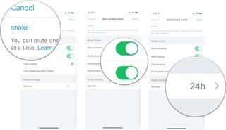 Type a keyword, customize the filter settings, and select a duration