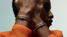 Model wears John Hardy Spear jewellery collection by Reed Krakoff