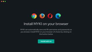 Myki password manager set up