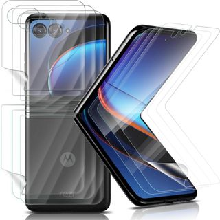 orzero multi-pack protective films for motorola razr plus