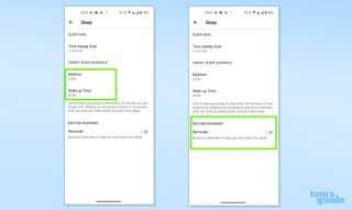 Fitbit Sleep Schedule