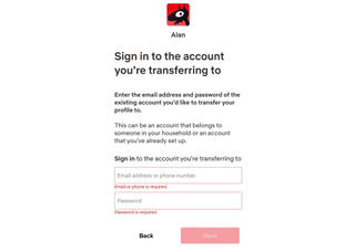 How to transfer your Netflix profile to an existing account