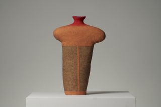 orange vase