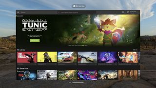 The GeForce Now catalog in Nexus+.