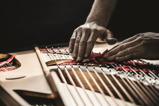 Steinway & Sons piano factory work