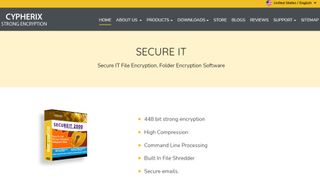 Website screenshot for Secure IT.