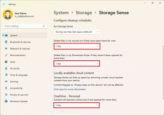 Schedule Storage Sense