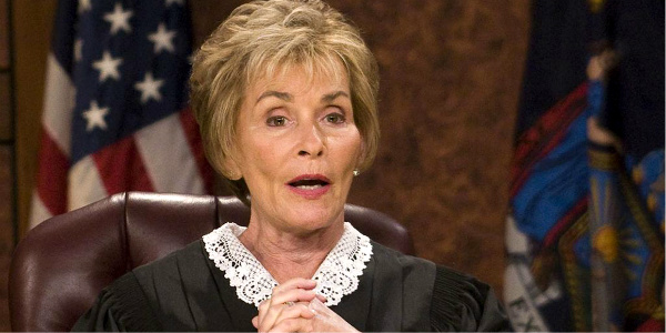 judge judy talking in court