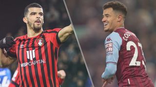 Dominic Solanke of Bournemouth and Philippe Coutinho of Aston Villa could both feature in the Bournemouth vs Aston Villa live stream