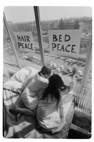 Bed-In for Peace, by Yoko Ono and John Lennon, 1969.