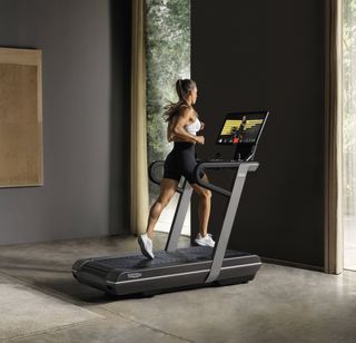 woman running on Technogym Run