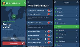 Mullvad VPN har väldigt enkla appar